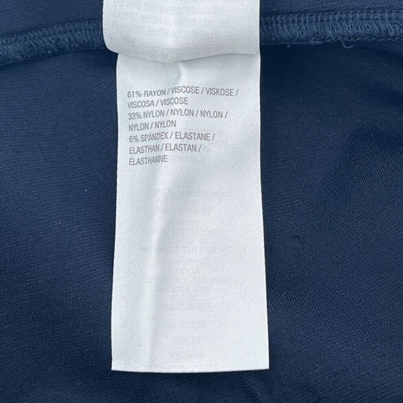 Elizabeth & Clarke Womens A Line Skirt Blue Midi Asymmetric Hem Plus 2X New‎ - Picture 6 of 7